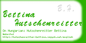 bettina hutschenreitter business card